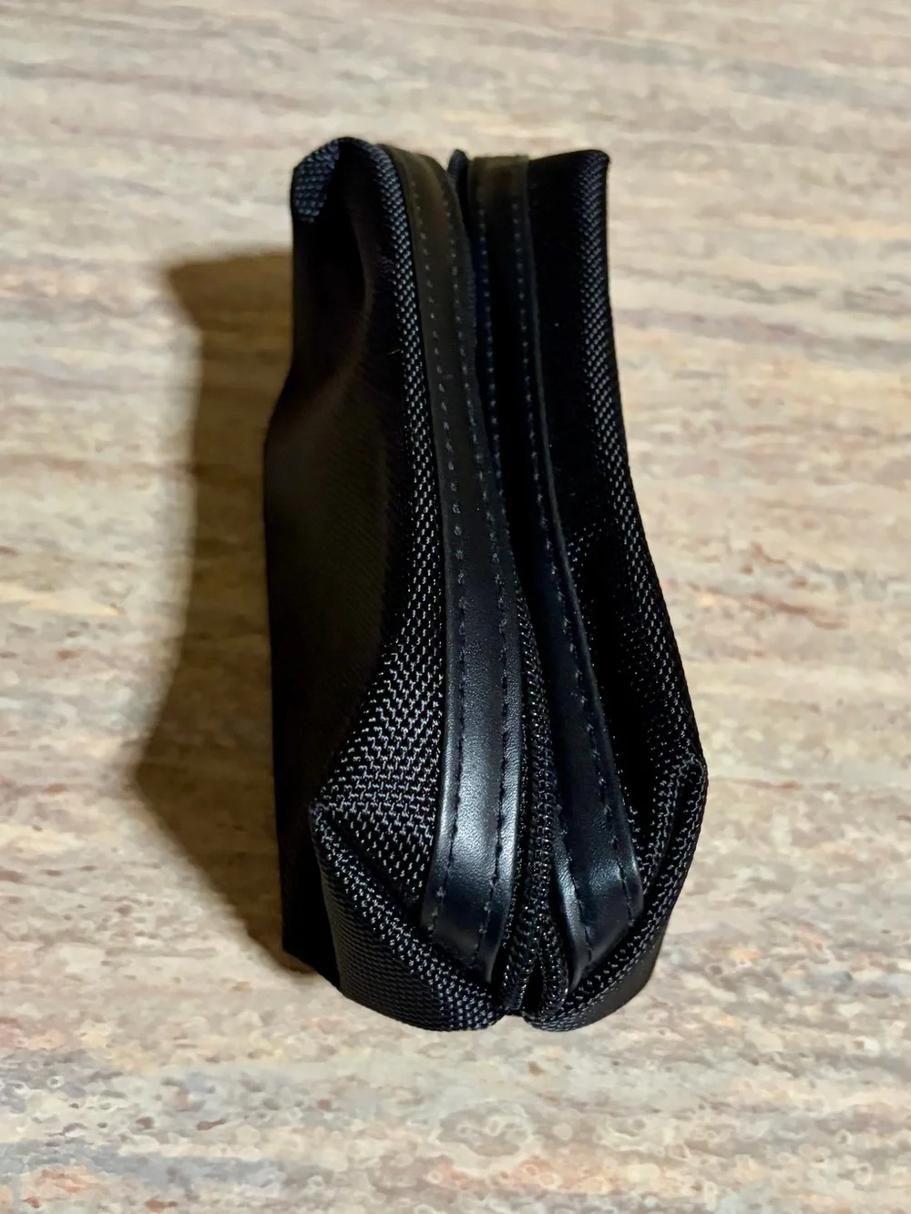 Tumi Black Textured Nylon Men's Toiletry Case